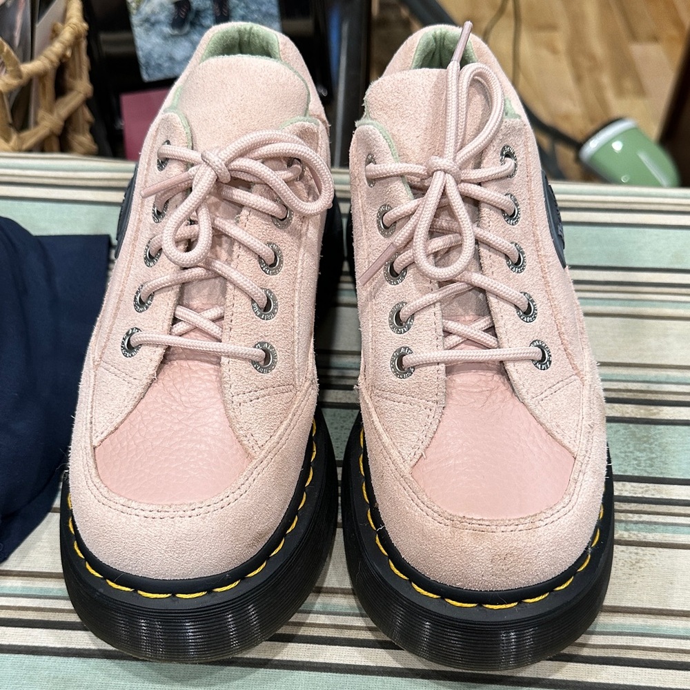 Dr. Martens Pink Platform Sneakers